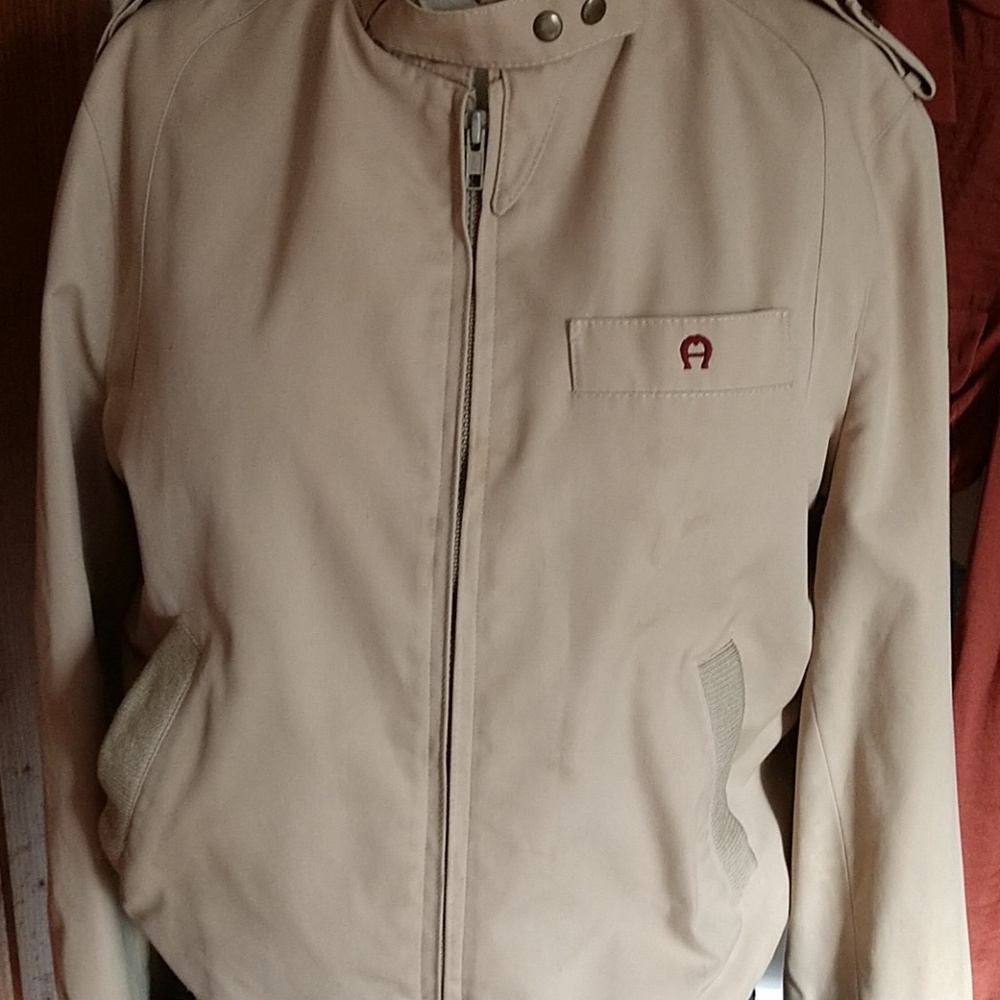 VINTAGE 1970s Etienne Aigner WoolLined MEN'S STYLING Ladies size 8 BomberJacket